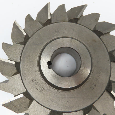 Brown & Sharpe 6" x 1" x 1-1/4" Bore Grooving Skipped Tooth Slitting Blade 20T