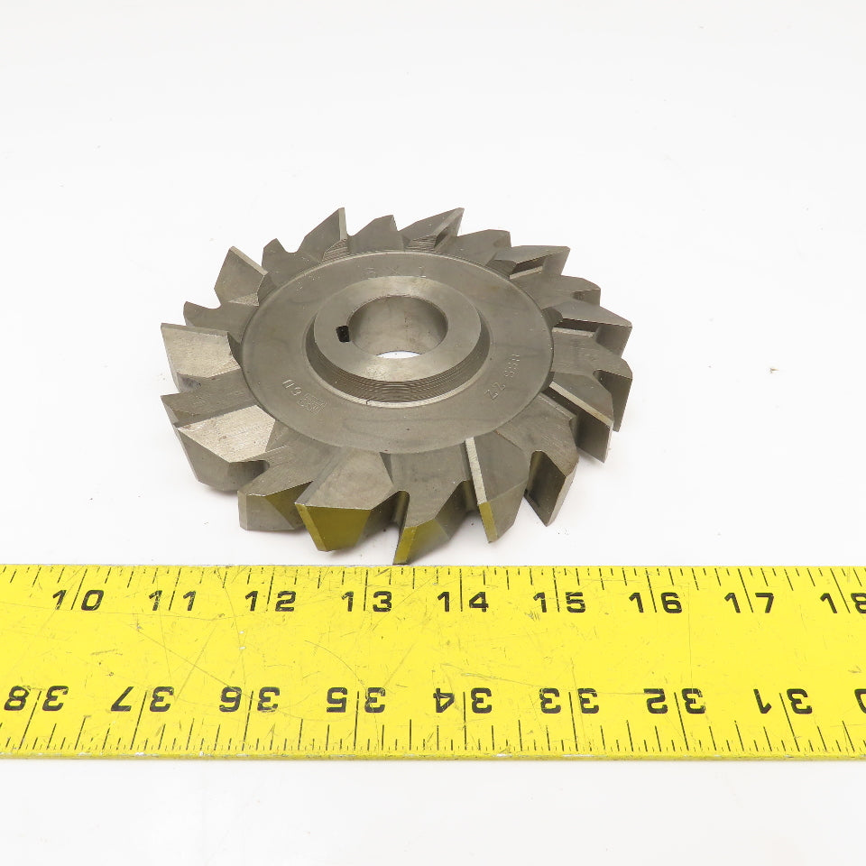 Brown & Sharpe 6" x 1" x 1-1/4" Bore Grooving Skipped Tooth Slitting Blade 20T