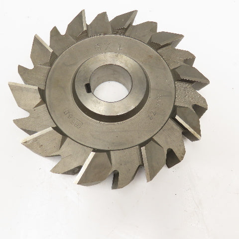Brown & Sharpe 6" x 1" x 1-1/4" Bore Grooving Skipped Tooth Slitting Blade 20T