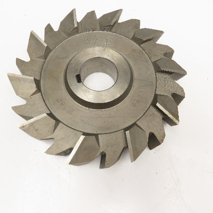 Brown & Sharpe 6" x 1" x 1-1/4" Bore Grooving Skipped Tooth Slitting Blade 20T