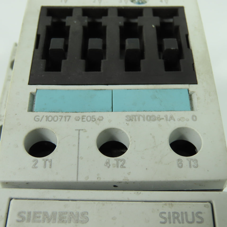 Siemens 3RT1034-1A 600VAC Motor Starter Contactor 110V Coil W/3RU1136-4EB0 Relay