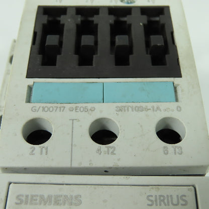 Siemens 3RT1034-1A 600VAC Motor Starter Contactor 110V Coil W/3RU1136-4EB0 Relay
