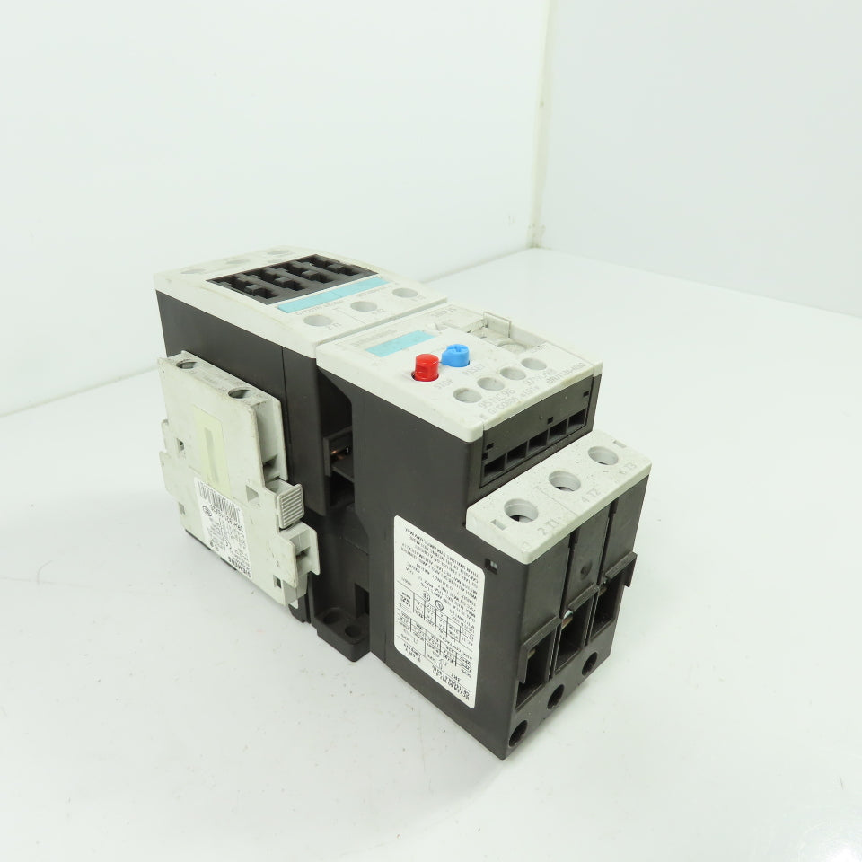 Siemens 3RT1034-1A 600VAC Motor Starter Contactor 110V Coil W/3RU1136-4EB0 Relay
