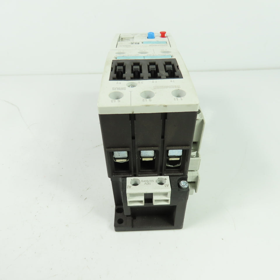 Siemens 3RT1034-1A 600VAC Motor Starter Contactor 110V Coil W/3RU1136-4EB0 Relay