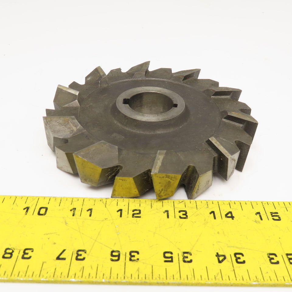 Brown & Sharpe 6" x 1" x 1-1/4" Bore Grooving Skipped Tooth Slitting Blade 20T