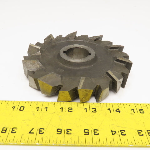 Brown & Sharpe 6" x 1" x 1-1/4" Bore Grooving Skipped Tooth Slitting Blade 20T
