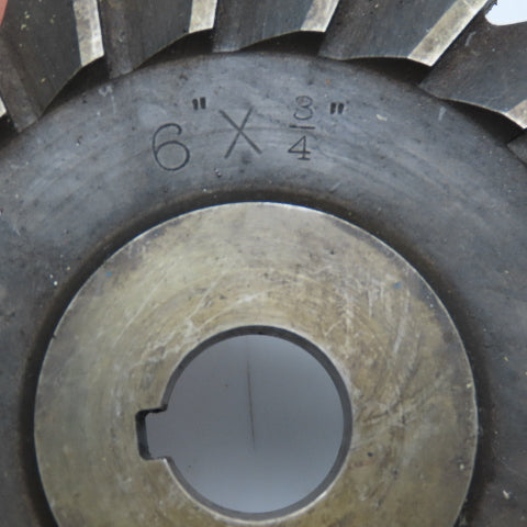Brown & Sharpe 6" x 3/4" x 1" Bore Grooving Slitting Blade 22T