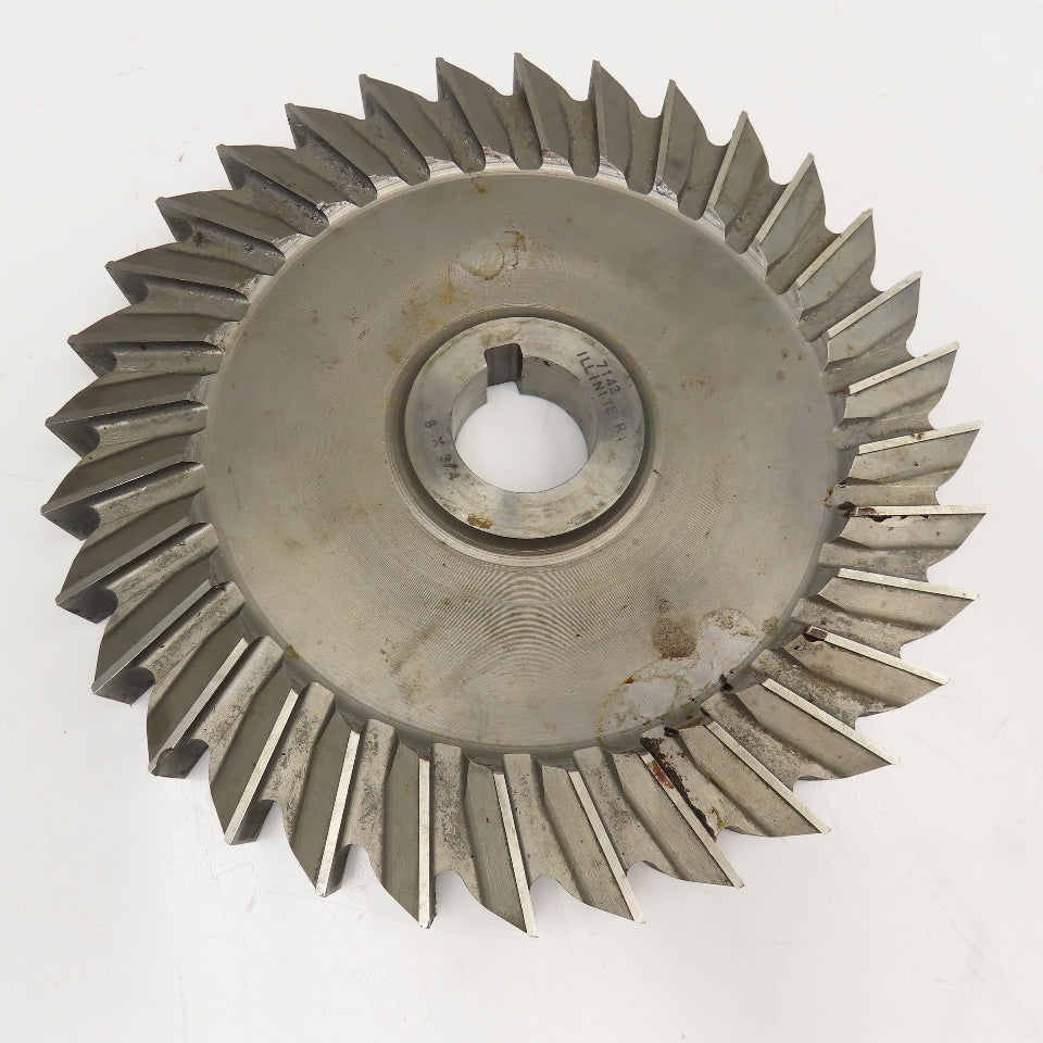 Illinite 8" x 3/4" x 1-1/4" Bore Grooving Slitting Blade 32T