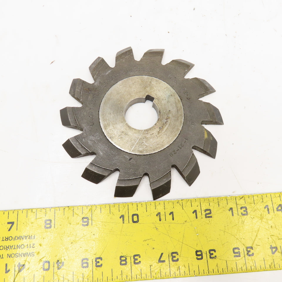 Union Twist Drill 6875-JA 5" x 5/16" x 1" Bore Slot Cutter Blade 14T