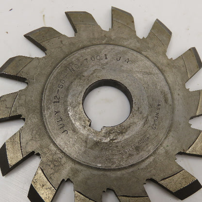 Brown & Sharpe 7001 5" x 1/4" x 1" Bore Slot Cutter Blade 14T
