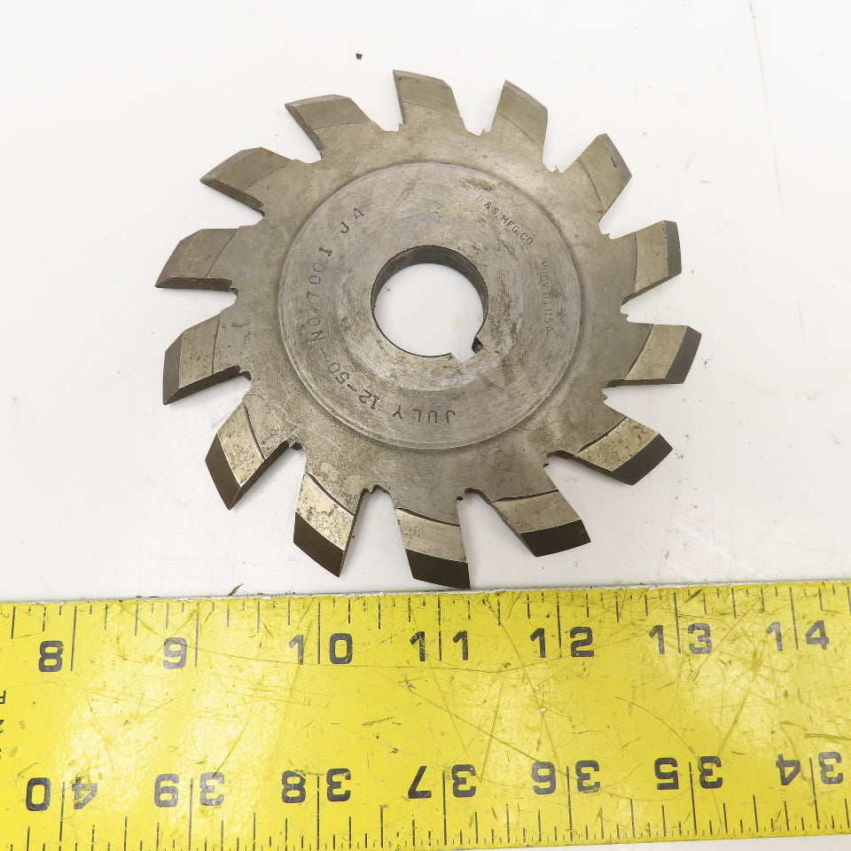 Brown & Sharpe 7001 5" x 1/4" x 1" Bore Slot Cutter Blade 14T