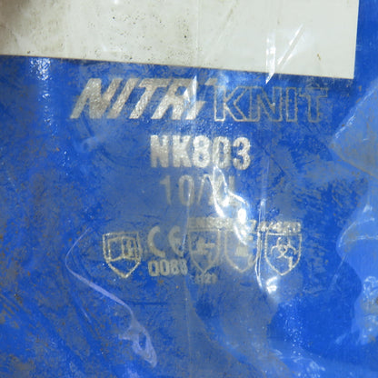 North NK803 Nitri-Knit Chemical Resistant Gloves Size 10/XL 10 Pairs