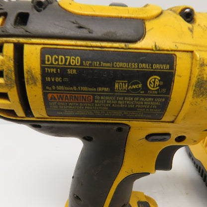 Dewalt DCD760/DC9320 18V Cordless 1/2" Drill W/Battery Charger 2pc Set