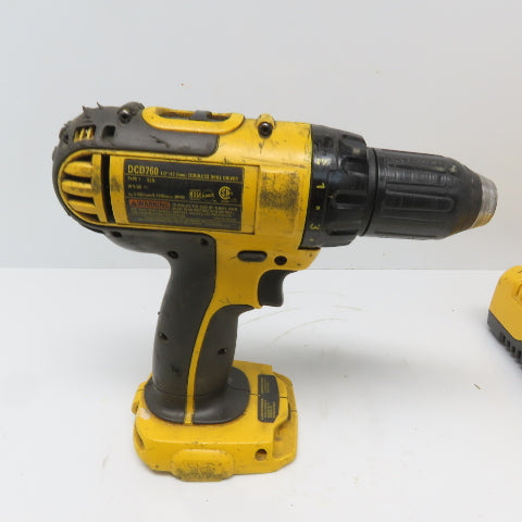 Dewalt DCD760/DC9320 18V Cordless 1/2" Drill W/Battery Charger 2pc Set