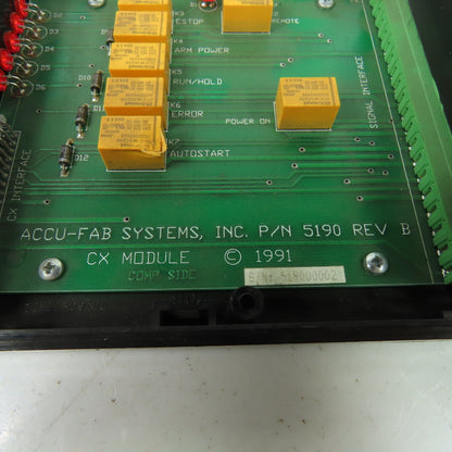 Accu-Fab 5190 REV B CX Module Circuit Board
