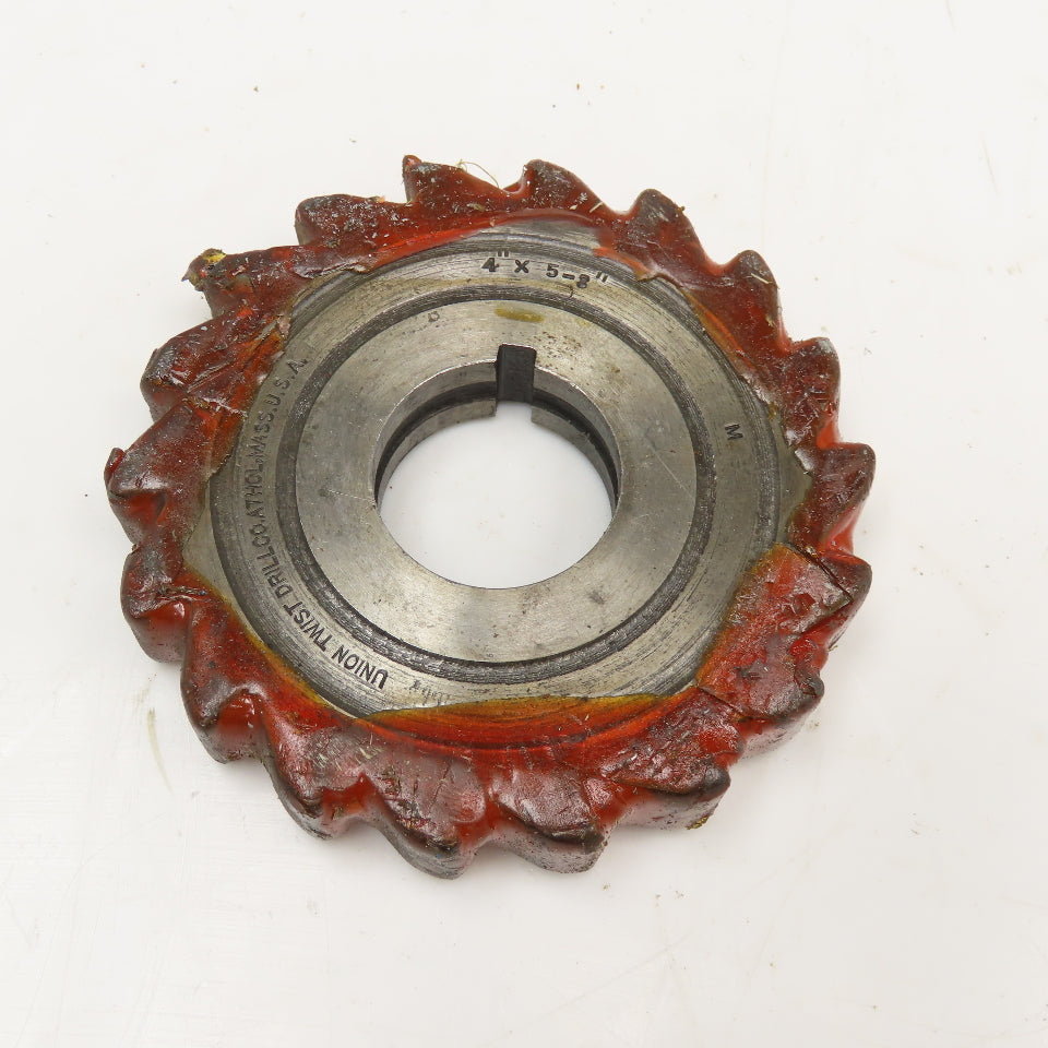Union Twist Drill 4" x 5/8" x 1-1/4" Bore Slot Cutter Blade 18T