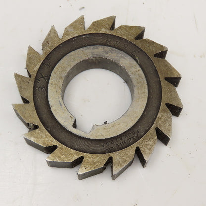 Brown & Sharpe 3" x 1/2" x 1-1/4" Bore Slot Cutter Blade 16T