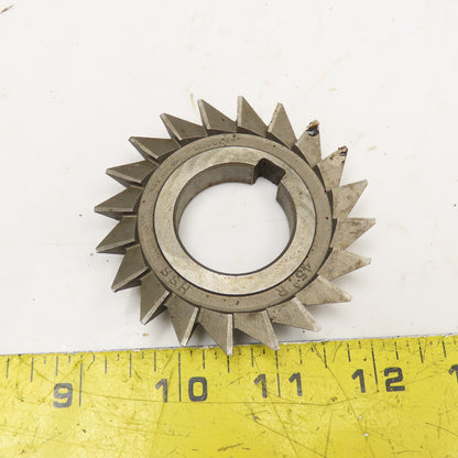 Brown & Sharpe 3" x 1/2" x 1-1/4" Bore 45° Slot Cutter Blade 20T