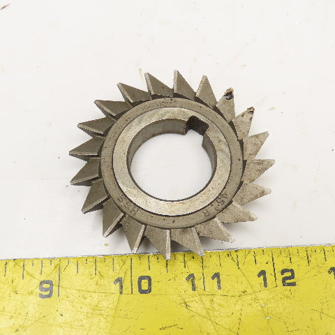 Brown & Sharpe 3" x 1/2" x 1-1/4" Bore 45° Slot Cutter Blade 20T