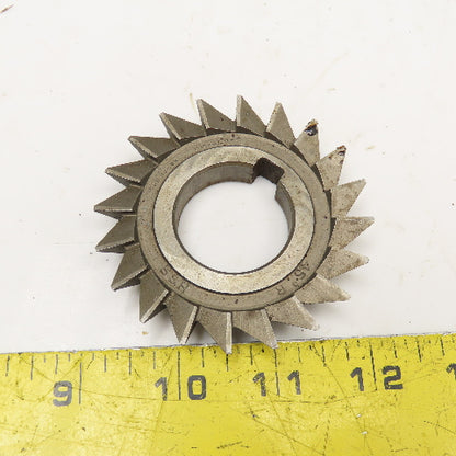 Brown & Sharpe 3" x 1/2" x 1-1/4" Bore 45° Slot Cutter Blade 20T