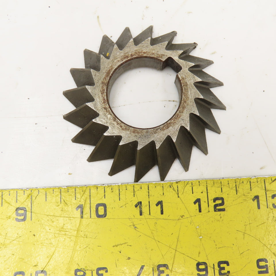 Brown & Sharpe 3" x 1/2" x 1-1/4" Bore 45° Slot Cutter Blade 20T