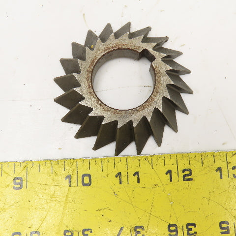 Brown & Sharpe 3" x 1/2" x 1-1/4" Bore 45° Slot Cutter Blade 20T