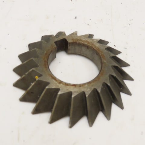 Brown & Sharpe 3" x 1/2" x 1-1/4" Bore 45° Slot Cutter Blade 20T