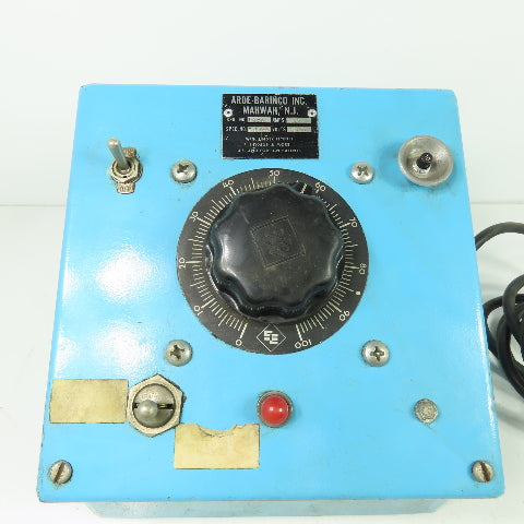 Arde-Barinco C11792 Control Bpox Panel Unit 115VAC 10A