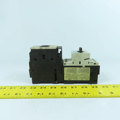 Siemens 3RT1025-1B Motor Starter Contactor 600V W/ 3RV1021-4AA10 Breaker 11-16A