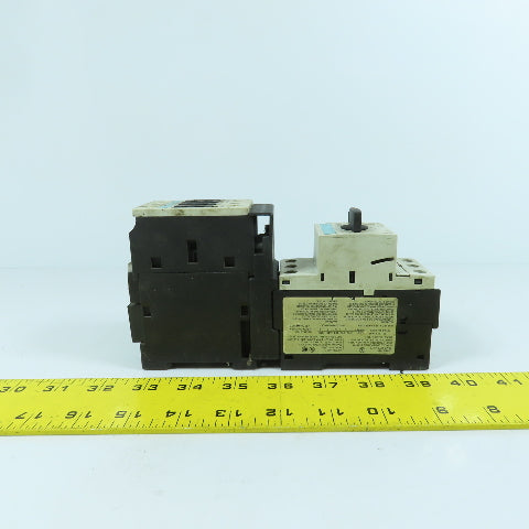 Siemens 3RT1025-1B Motor Starter Contactor 600V W/ 3RV1021-4AA10 Breaker 11-16A