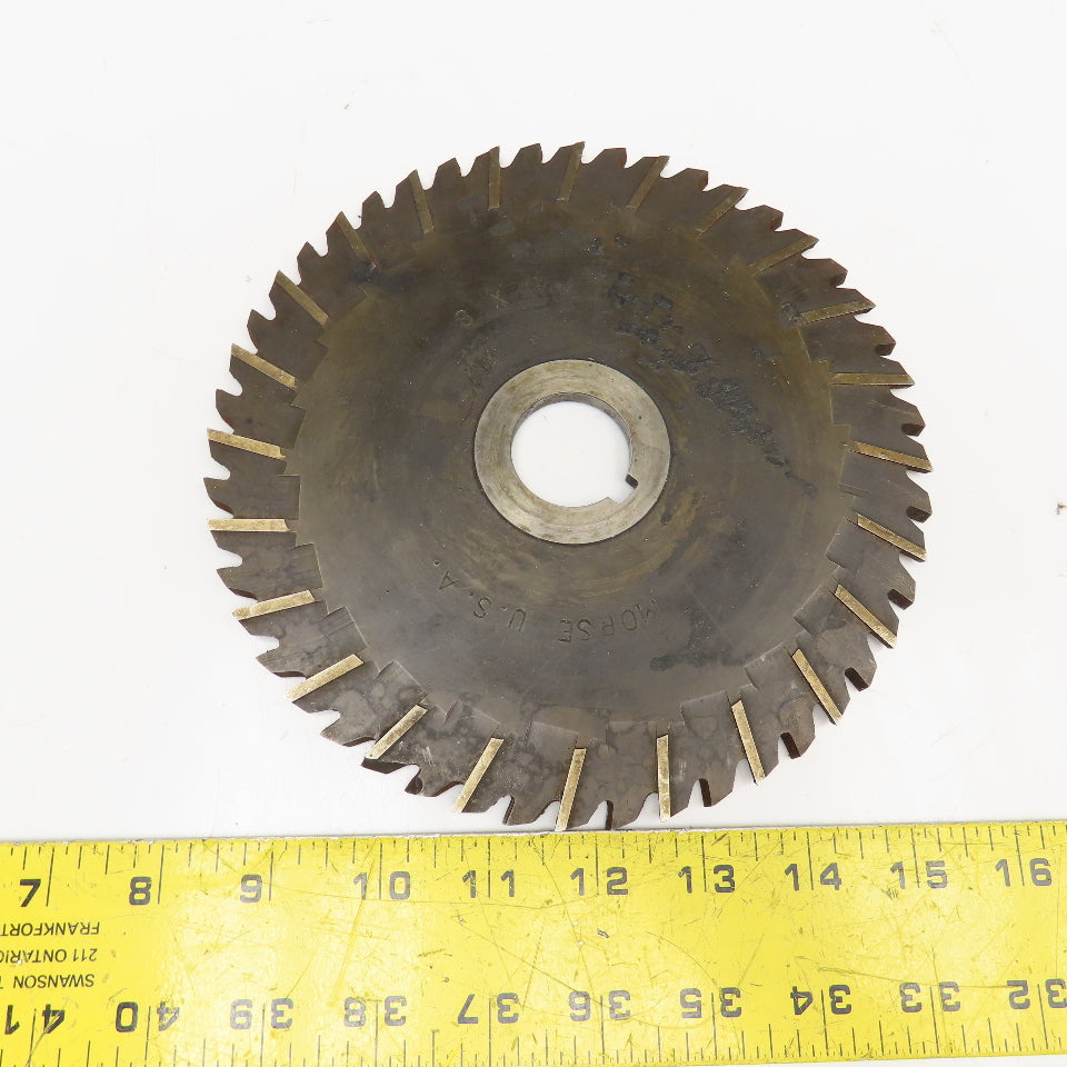 Morse 8" x 1/4" Slot Cutting Blade 1-1/4" Bore Stagger Tooth 45T