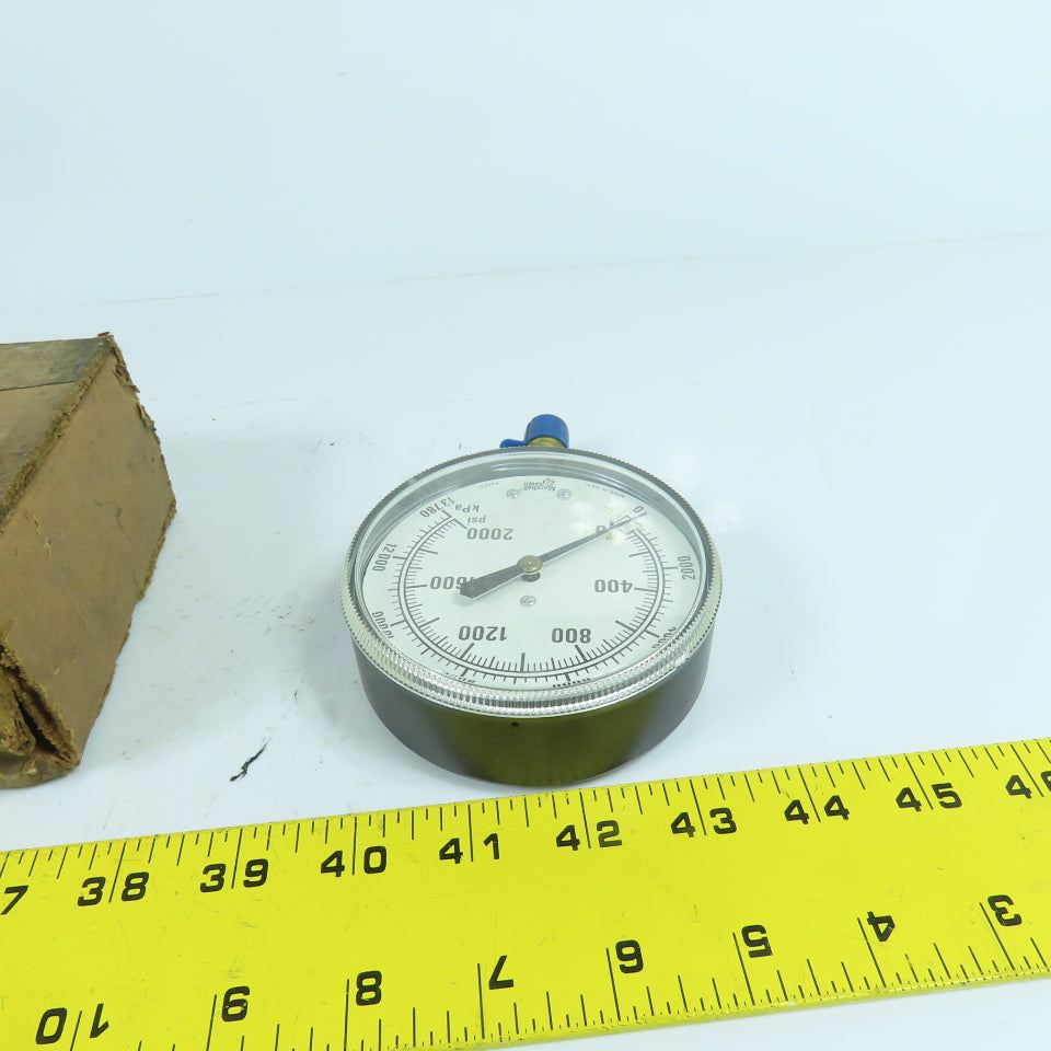 Marshalltown G23818 3-1/2" 2000PSI Pressure Gauge 1/4" Bottom Connection