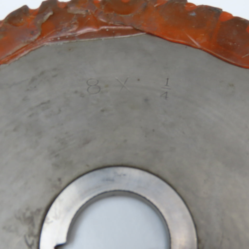 Brown & Sharpe 8" x 1/4" Slot Cutting Blade 1-1/4" Bore Stagger Tooth 39T
