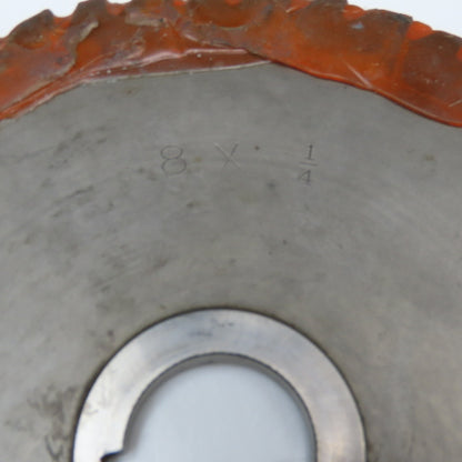 Brown & Sharpe 8" x 1/4" Slot Cutting Blade 1-1/4" Bore Stagger Tooth 39T