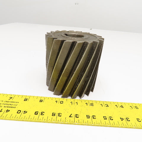 Brown & Sharpe 4" x 4" Spiral Flute Shell Mill Cutter 18T 1-1/4" Bore