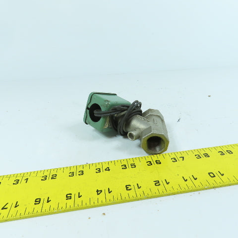 Asco 8210A37 1/2" Solenoid Valve 120v Coil 125PSI