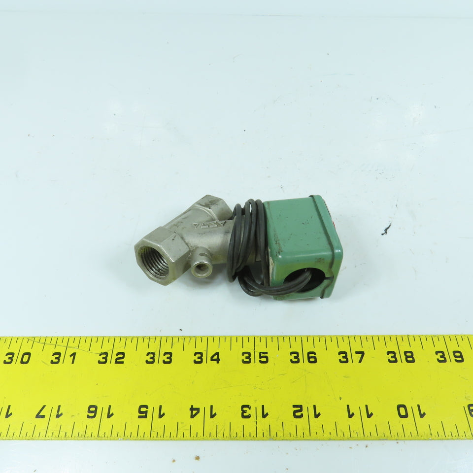 Asco 8210A37 1/2" Solenoid Valve 120v Coil 125PSI