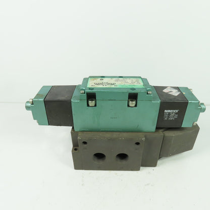 Numatics I34SS600K Pneumatic Solenoid Valve W/ Manifold 150PSI 120V .30A