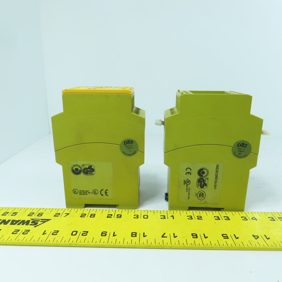 Pilz PNOZ XV2 3/24VDC 2n/o 2n/o t Safety Relay 24VDC (Missing Cover) Lot Of 2