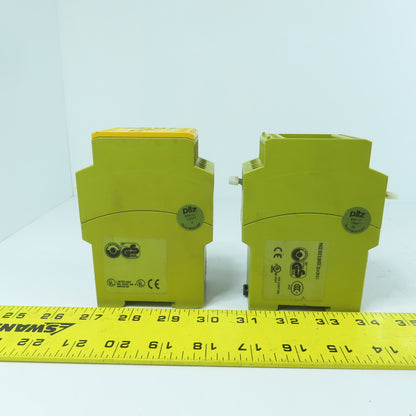 Pilz PNOZ XV2 3/24VDC 2n/o 2n/o t Safety Relay 24VDC (Missing Cover) Lot Of 2