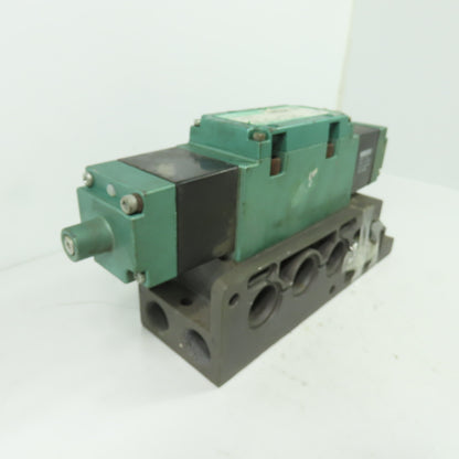Numatics I35SS700K Pneumatic Solenoid Valve W/ Manifold 232PSI 120V .24A