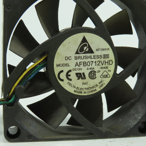 Delta AFB0712VHD 2-3/4" x 2-3/4" 12VDC Cooling Fan 0.40A Lot Of 4