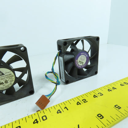 Delta AFB0712VHD 2-3/4" x 2-3/4" 12VDC Cooling Fan 0.40A Lot Of 4