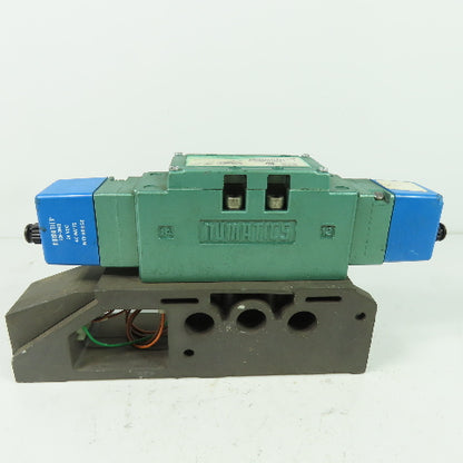 Numatics I24BB415M Pneumatic Solenoid Valve W/ Manifold 150PSI 24VDC I23BB400M