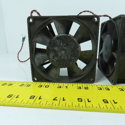 Papst 3414 3-5/8" x 3-5/8" 24VDC Cooling Fan 2.4A Lot Of 3