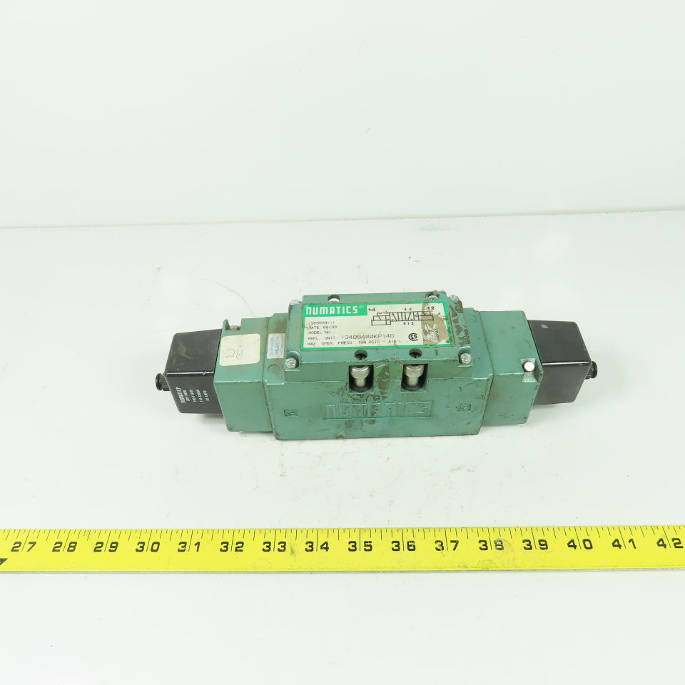 Numatics I34BB400KP14D Pneumatic Solenoid Valve 150PSI 120V Coil