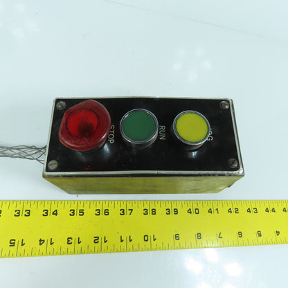 3 Button Pendant Enclosure W/ E-Stop & (2) Momentary Contact