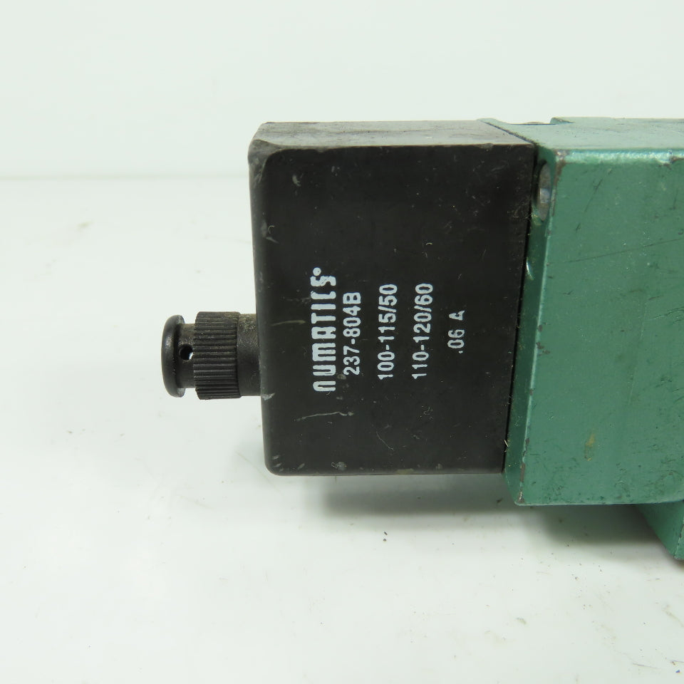 Numatics I12BA400K Pneumatic Solenoid Valve 150PSIG 120V 50/60Hz .06A