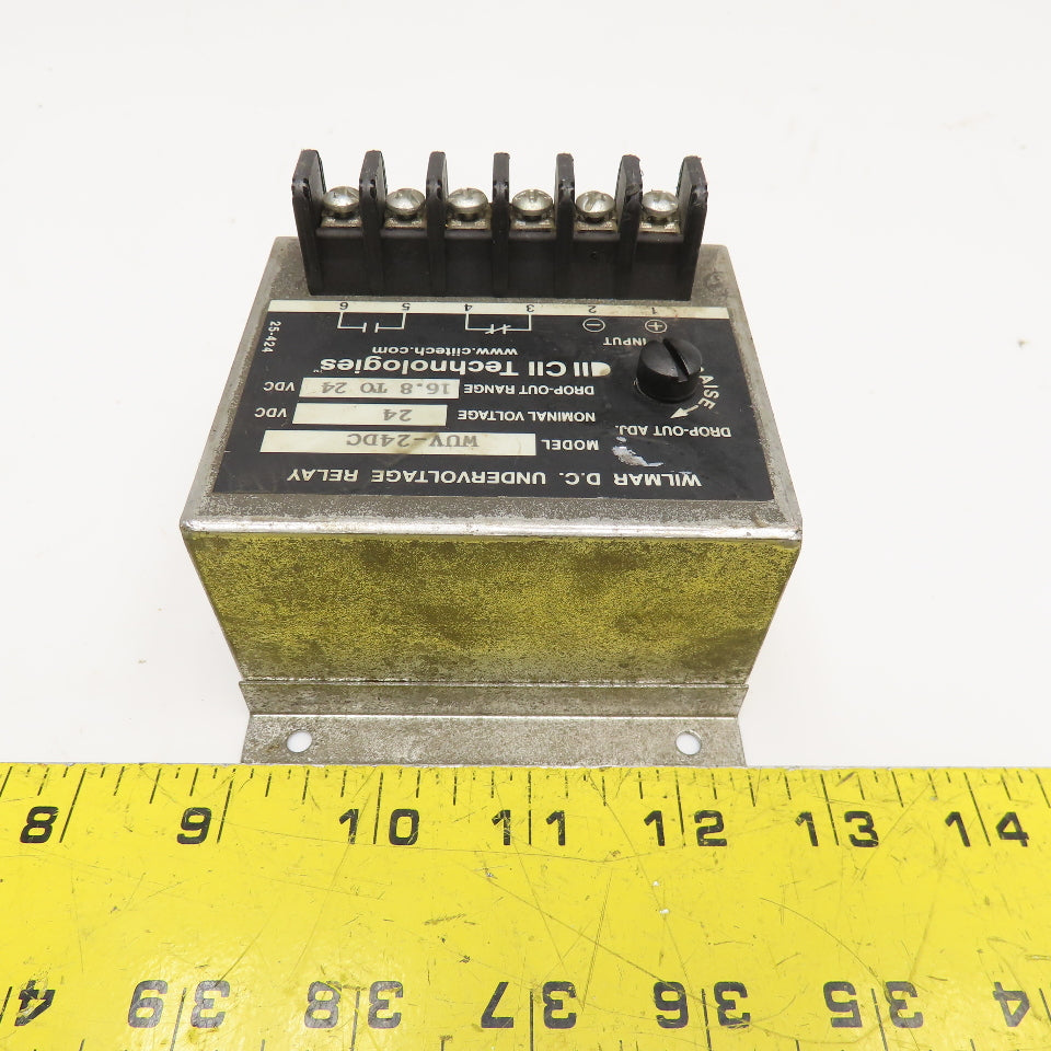 CII Technologies WUV-24VDC Undervoltage Relay 16.8-24VDC Drop Out Range