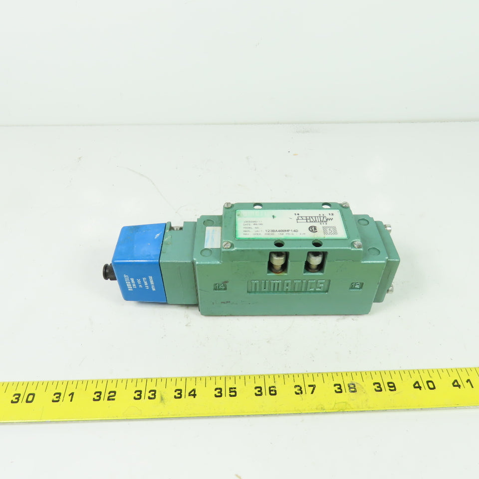 Numatics 123BA400MP14D Pneumatic Solenoid Valve 150PSIG 24VDC 4.0W